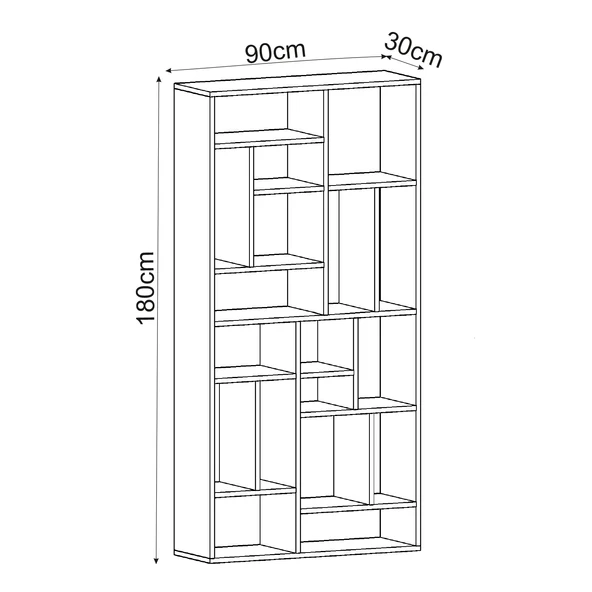 Nicola Kitaplık – 18 Raflı, Modern Kütüphane - 6