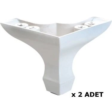 Kenzlife mobilya dolap kanepe ayağı aslan ayak beyaz plastik 2 adet ürün görseli
