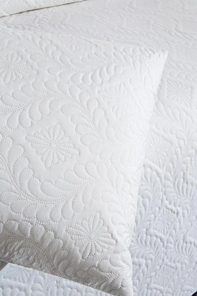 Ultrasonik Kapitoneli Elite Çift Kişilik Yatak Örtüsü Krem - Resim 8