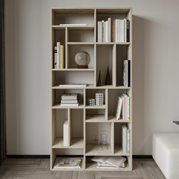 Nicola Kitaplık – 18 Raflı, Modern Kütüphane - 2