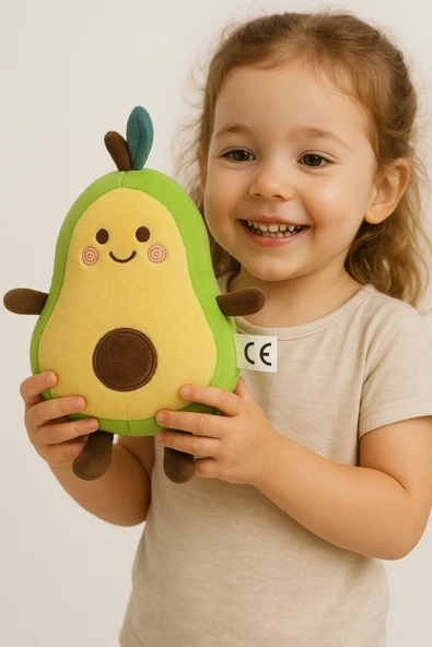 Avakado Peluş 26 Cm | Avakado Peluş Oyuncak | Meyve Peluş - Resim 5