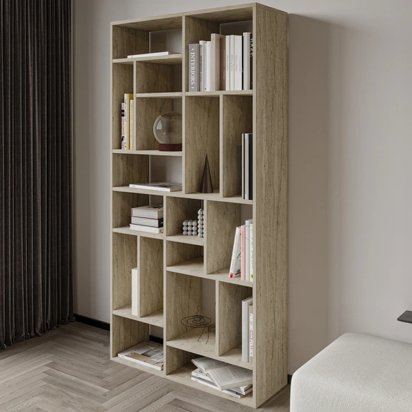 Nicola Kitaplık – 18 Raflı, Modern Kütüphane - 3