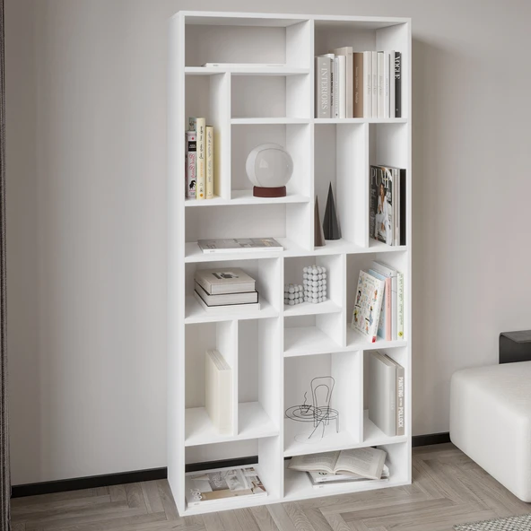 Nicola Kitaplık – 18 Raflı, Modern Kütüphane - 2