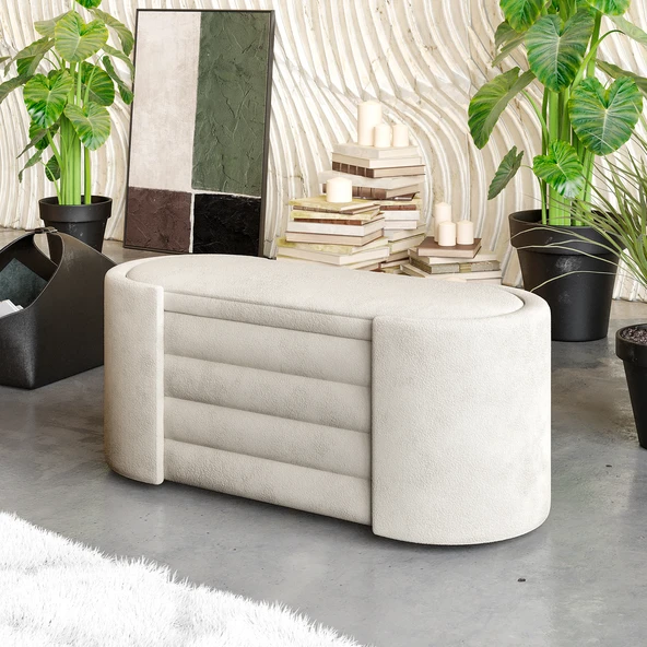 Rosita Sandıklı Bench – Şıklık ve Pratikliğin Mükemmel Uyumu, Modern Puf - 7