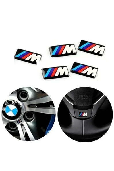 Bmw M Logo Jant Direksiyon Sticker (10 Adet) - Resim 2