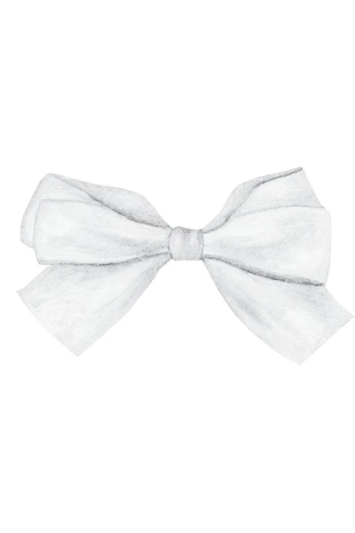 Saten Kurdele 6 cm Beyaz 2 Metre - 2