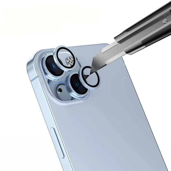 Apple iPhone 14 Zore Mikro Kamera Lens Koruyucu - 2