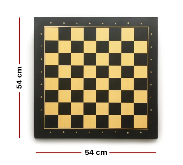 Star Polyester Kaplama Satranç Tablası Siyah 54X54 cm - 3