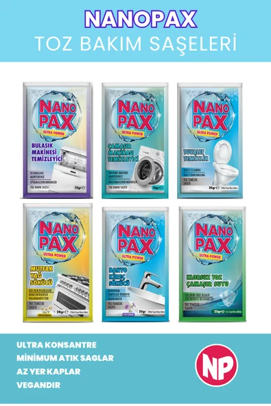 TUVALET & KLOZET TOZ TEMİZLİK SAŞESİ (12 adet X 20gr) - 6