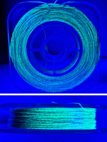 Eagenset Hazır Çapari Kombini Boru Sim Ultraviyole Uv Neon Açık Yeşil Makarada - Resim 3