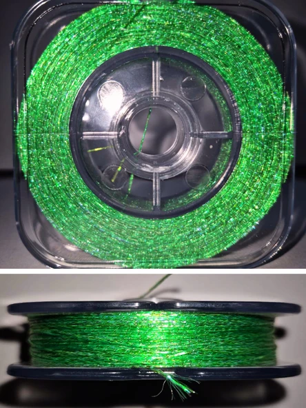 Eagenset Hazır Çapari Kombini Boru Sim Ultraviyole Uv Neon Açık Yeşil Makarada - Resim 12