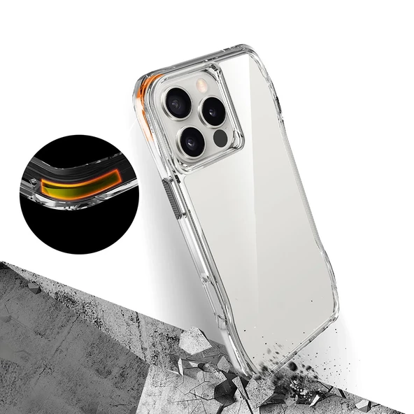 Apple iPhone 16 Pro Max Kılıf Airbagli Şeffaf Zore İncek Kapak - 8