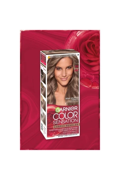 Garnier Color Sensatıon 7.11 Küllü Kumral Krem saç boyası 40 ml - Resim 4