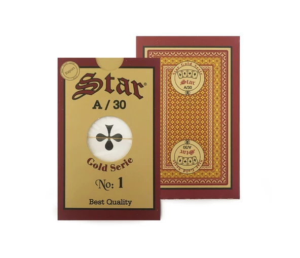Star Gold İskambil Briç Oyun Kağıdı 1 Deste A-K-Q-J - 6