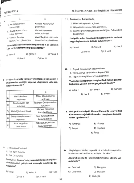 İSTASYON - AYT TARİH Soru Bankası - 208 Sayfa - 5