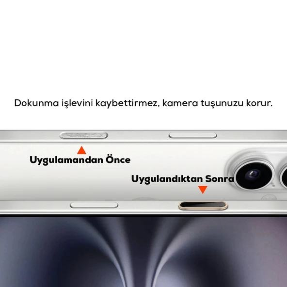 Apple iPhone 16 Serisi Uyumlu Metal Alaşımlı Hassas Dokunmatik Kamera Denetim Butonu Koruyucu - 2