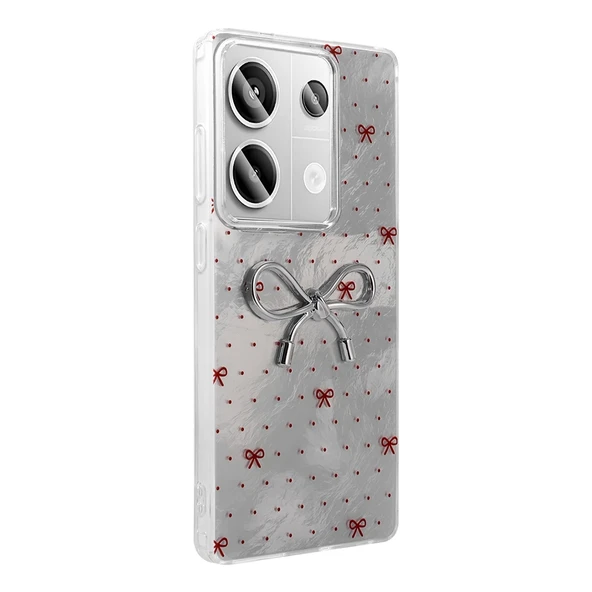 Xiaomi Redmi Note 13 Pro 4G Kılıf Kamera Korumalı Figürlü Zore Ponti Silikon Kapak - 4