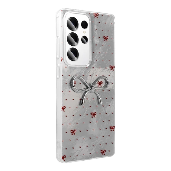 Galaxy S23 Ultra Kılıf Kamera Korumalı Figürlü Zore Ponti Silikon Kapak - 8