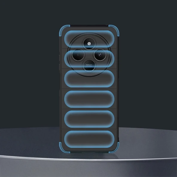 Xiaomi Redmi 14C 4G Kılıf Esnek TPU Oyuklu Arka Yüzey Tasarımlı Zore Etnik Silikon Kapak - 4