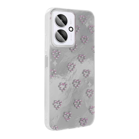 Xiaomi Redmi 13C Kılıf Kamera Korumalı Figürlü Zore Ponti Silikon Kapak - 6