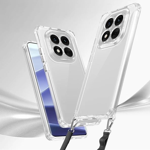 Xiaomi Redmi Note 14 Pro 5G Kılıf Airbagli Takılabilir Askı Aparatlı Zore Snap Silikon Kapak - 2