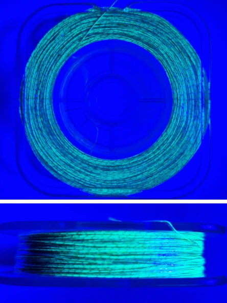 Eagenset Hazır Çapari Kombini Boru Sim Ultraviyole Uv Neon Açık Yeşil Makarada - Resim 2