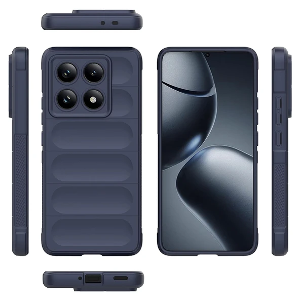 Xiaomi 14T Pro Kılıf Esnek TPU Oyuklu Arka Yüzey Tasarımlı Zore Etnik Silikon Kapak - 5