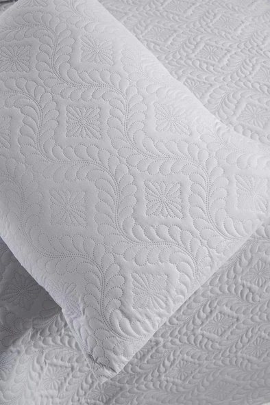 Ultrasonik Kapitoneli Elite Tek Kişilik Yatak Örtüsü Gri - Resim 5