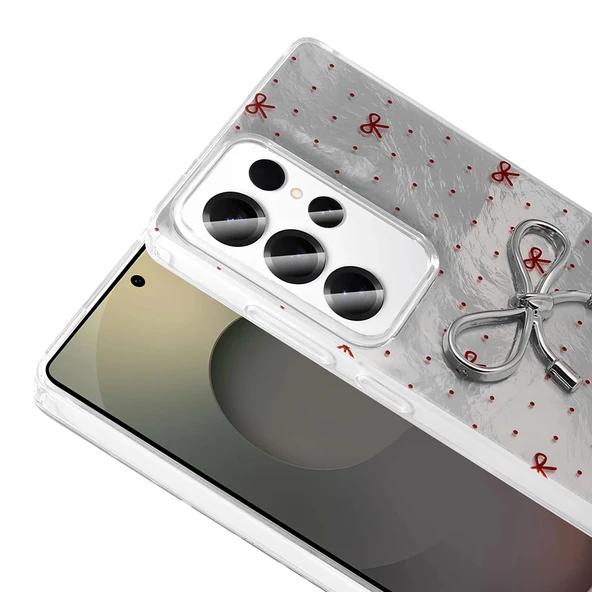 Galaxy S23 Ultra Kılıf Kamera Korumalı Figürlü Zore Ponti Silikon Kapak - 9