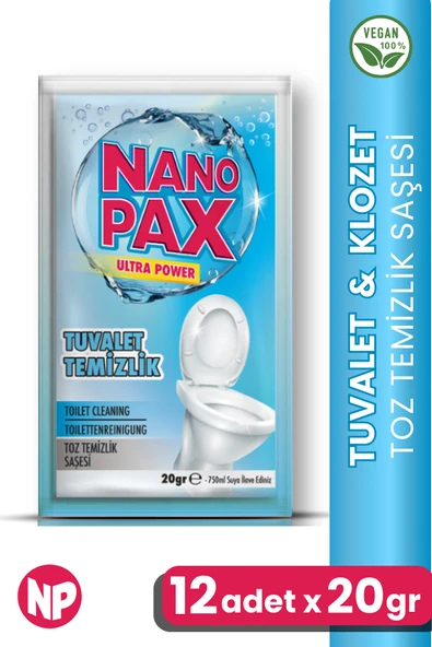 TUVALET & KLOZET TOZ TEMİZLİK SAŞESİ (12 adet X 20gr)