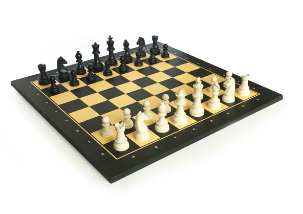 Star Polyester Kaplama Satranç Takımı Siyah 54X54 cm - 5