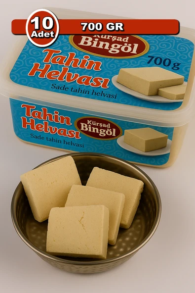 Bingöl Sade Tahin Helvası 700 g x 10 | Toptan Paket