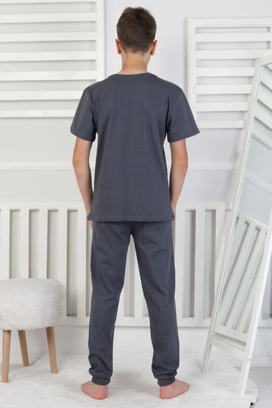 Gamer Console Desenli Kısa Kollu Erkek Çocuk Pijama Takımı - Resim 9