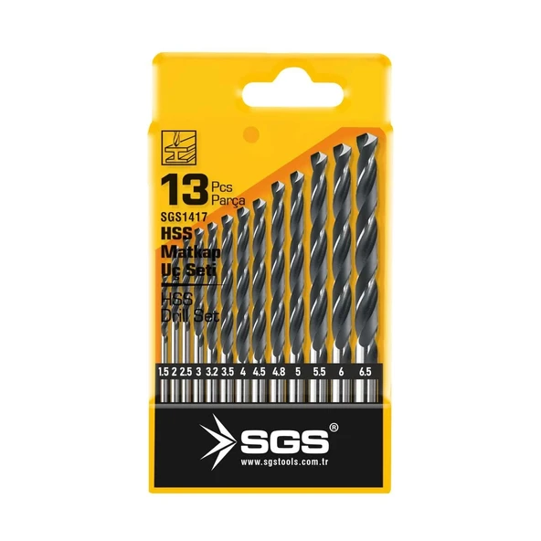 SGS 13 PARÇA HSS MATKAP UCU SETİ ürün görseli 1