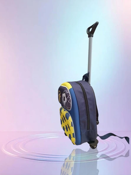 ÜÇ BOYUT FENERBAHÇE ÇEKÇEKLİ ANAOKUL KREŞ SIRT ÇANTA VALİZ ÇOCUK ÇANTASI (ÖLÇÜLERE BAKINIZ) - Resim 2