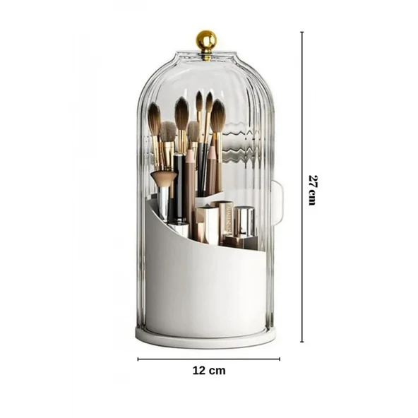 Piev House By House Süper 2 si 1 Arada Glow Vitrin ve Şeffaf Fırçalık Seti - 5