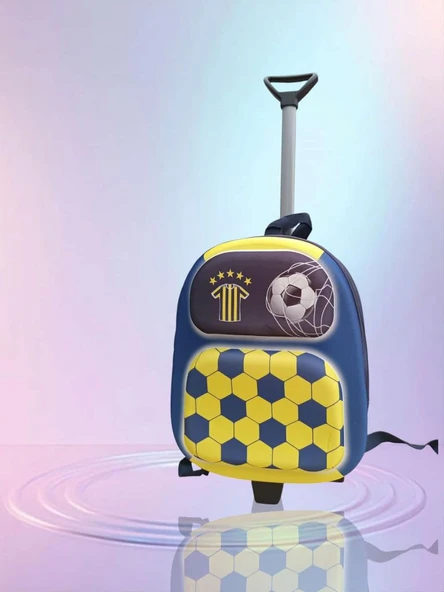 ÜÇ BOYUT FENERBAHÇE ÇEKÇEKLİ ANAOKUL KREŞ SIRT ÇANTA VALİZ ÇOCUK ÇANTASI (ÖLÇÜLERE BAKINIZ) ürün görseli