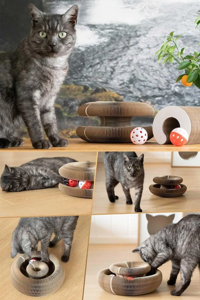 Kedi Tırmalama Oyuncağı, Sihirli Kedi Oyuncağı, Çıngıraklı Tırmalama Panosu, Kedi Oyuncağı