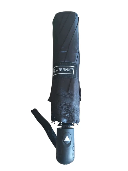 Rubenis 10Telli Yarı Otomatik Lüx Şemsiye Siyah ürün görseli 1