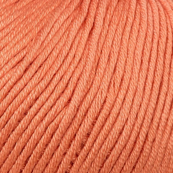 La Mia Mercerized Cotton Turuncu El Örgü İpi - 201 - 33581 - Resim 2