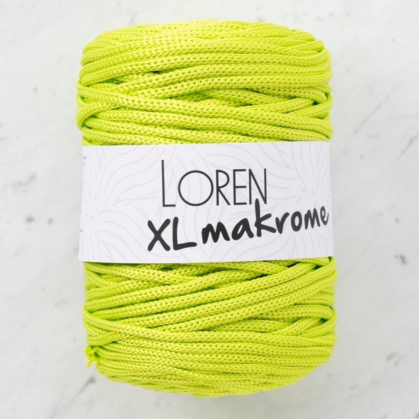Loren XL Makrome Fıstık Yeşil El Örgü İpi - R042 - 33707 ürün görseli