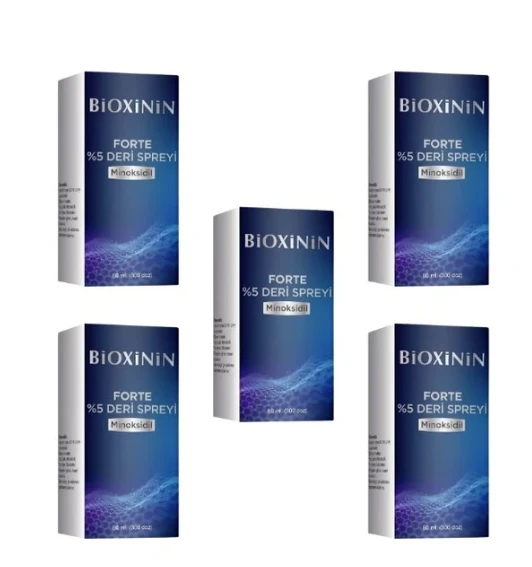 Bioxinin Forte Minoksidil %5 Deri Spreyi 60 ml 5 Adet - 1