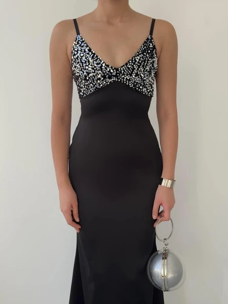 Shany İp Askılı Elbise - Resim 6