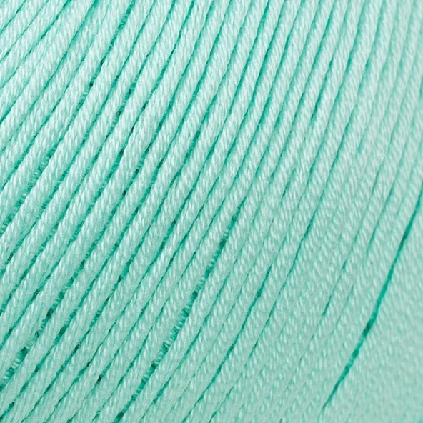 La Mia Mercerized Cotton Açık Yeşil El Örgü İpi - 137 - 33588 - Resim 2