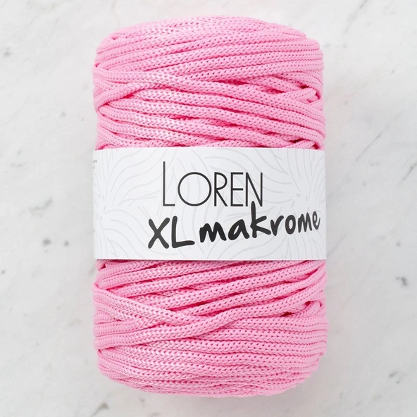 Loren XL Makrome Pembe El Örgü İpi - R047 - 33712 ürün görseli