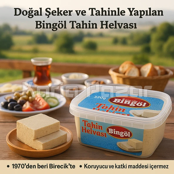 Bingöl Sade Tahin Helvası 1700 g x 8 | Ekonomik Toptan Paket - 3