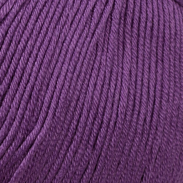 La Mia Mercerized Cotton Koyu Mor El Örgü İpi - 59 - 33593 - Resim 2