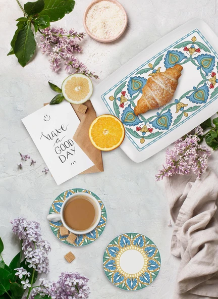 The Mia Limoncello Kahvaltı Takımı 6 Kişilik 19 Parça 1901 - Resim 10