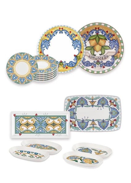 The Mia Limoncello Kahvaltı Takımı 6 Kişilik 19 Parça 1901 ürün görseli 1