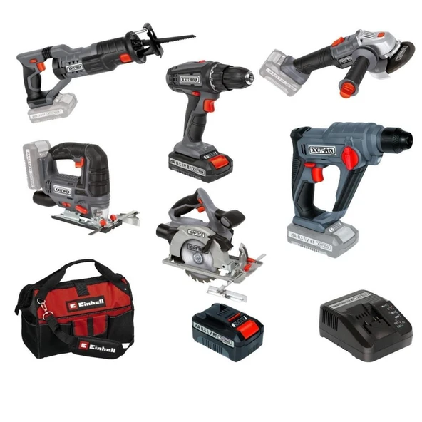 Kraftixx by Einhell Akülü El Aletleri Atölye Seti 2+3 Amper ürün görseli